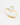 Anillo de plata con chapa de oro, cuarzo y zirconias.