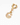 Letra con broche de acero inoxidable y zirconias