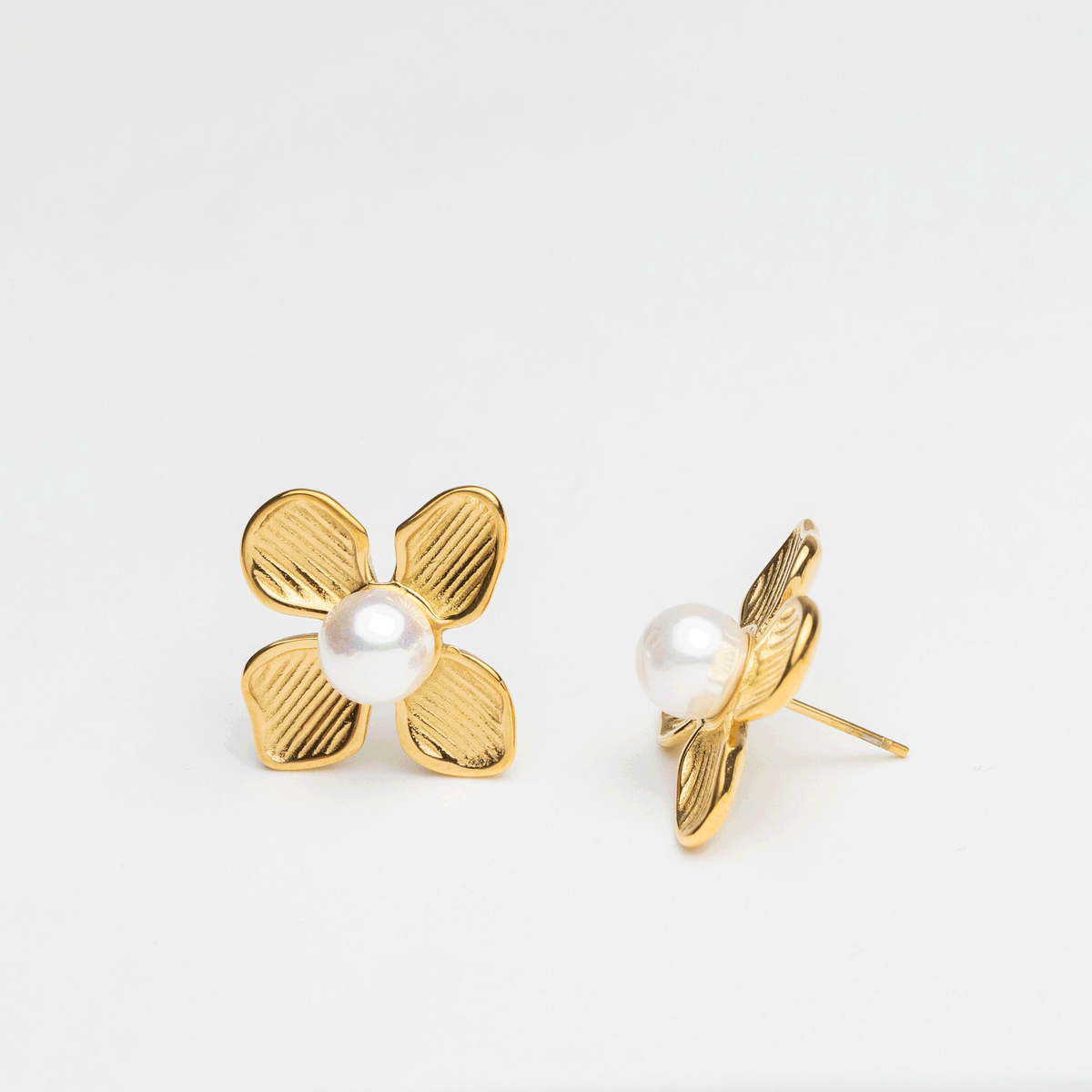 Golden Flower Earrings