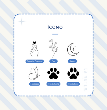 Uval Mini Sophie - Personalizado Láser con Íconos