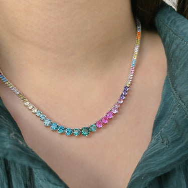 Collar - Rainbow Tennis